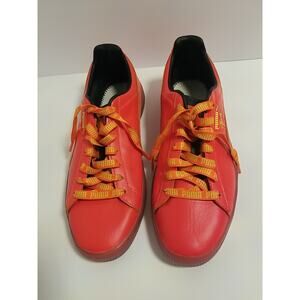 Men’s Puma Orange Clyde Game Winner Sneakers, Size 10